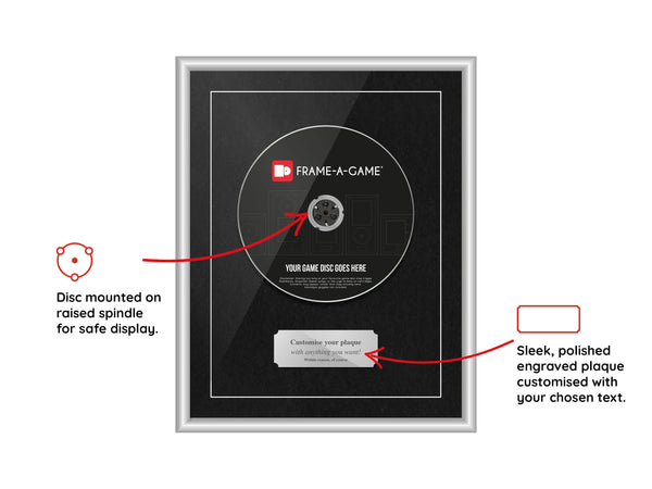 The "I Lost My Case" Range Aluminium Frame (for discs only) - Frame-A-Game
