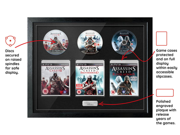 The Assassin's Creed Ezio Trilogy (PS3) Exhibition Range Framed Games - Frame-A-Game