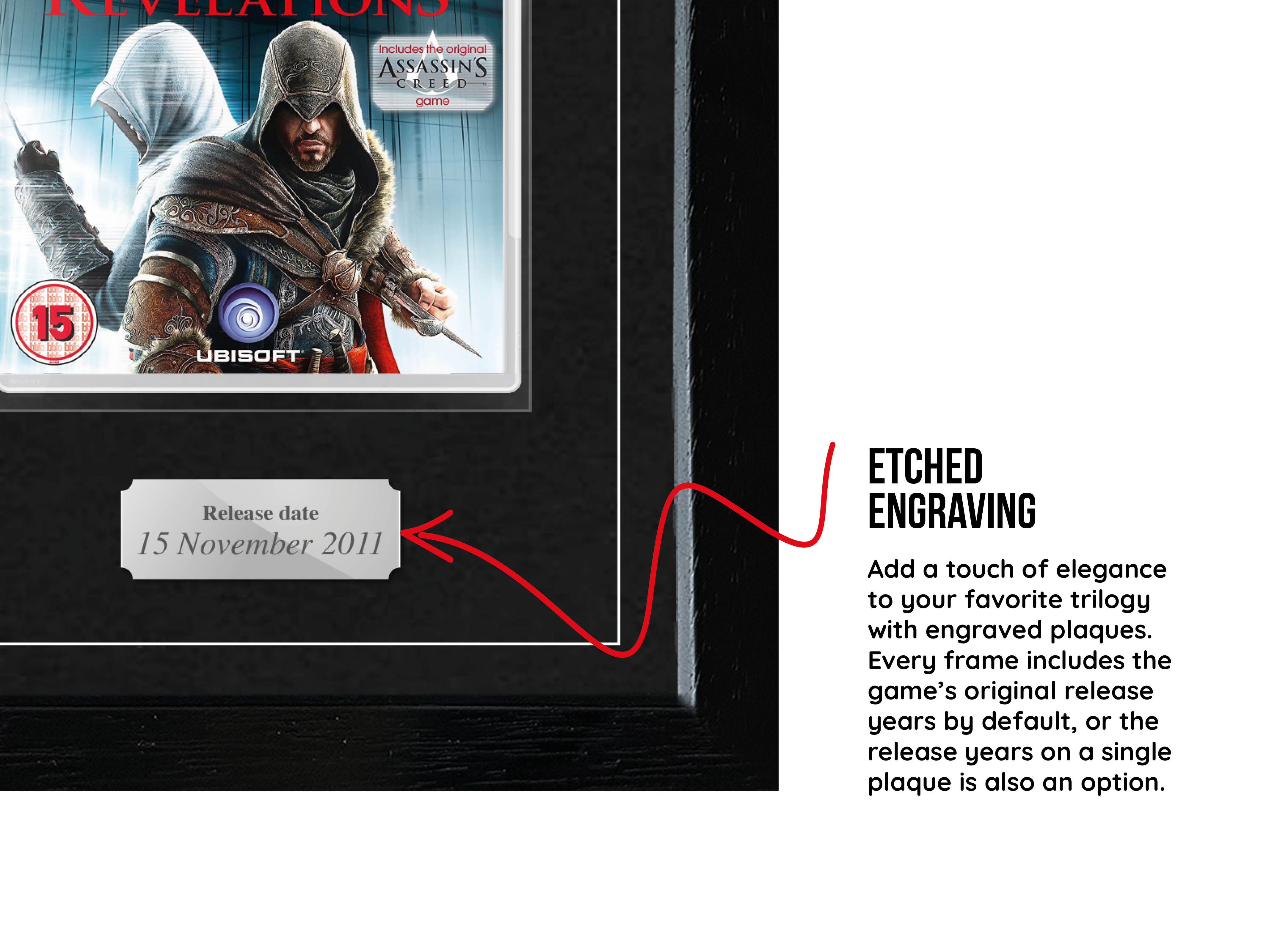 The Assassin's Creed Ezio Trilogy (PS3) Exhibition Range Framed Games - Frame-A-Game
