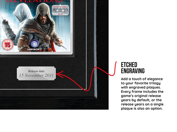 The Assassin's Creed Ezio Trilogy (PS3) Exhibition Range Framed Games - Frame-A-Game