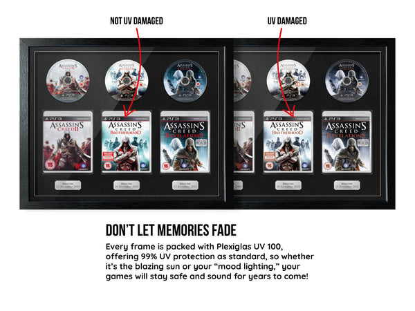 The Assassin's Creed Ezio Trilogy (PS3) Exhibition Range Framed Games - Frame-A-Game