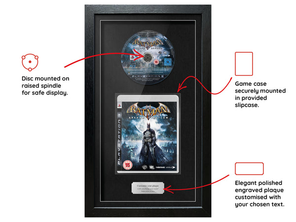 Batman: Arkham Asylum (PS3) Exhibition Range Framed Game - Frame-A-Game