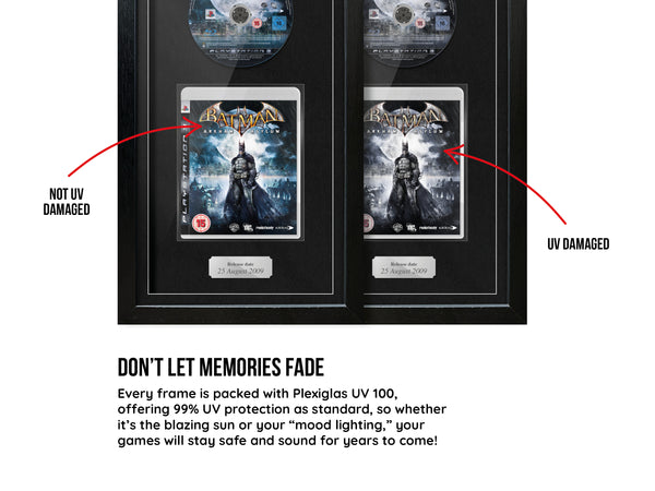Batman: Arkham Asylum (PS3) Exhibition Range Framed Game - Frame-A-Game
