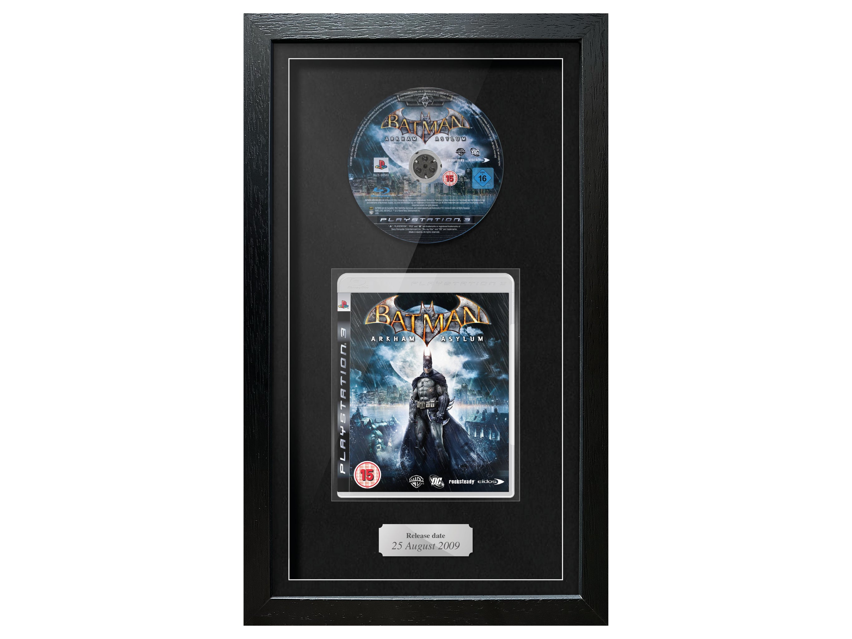 Batman: Arkham Asylum (PS3) Exhibition Range Framed Game - Frame-A-Game