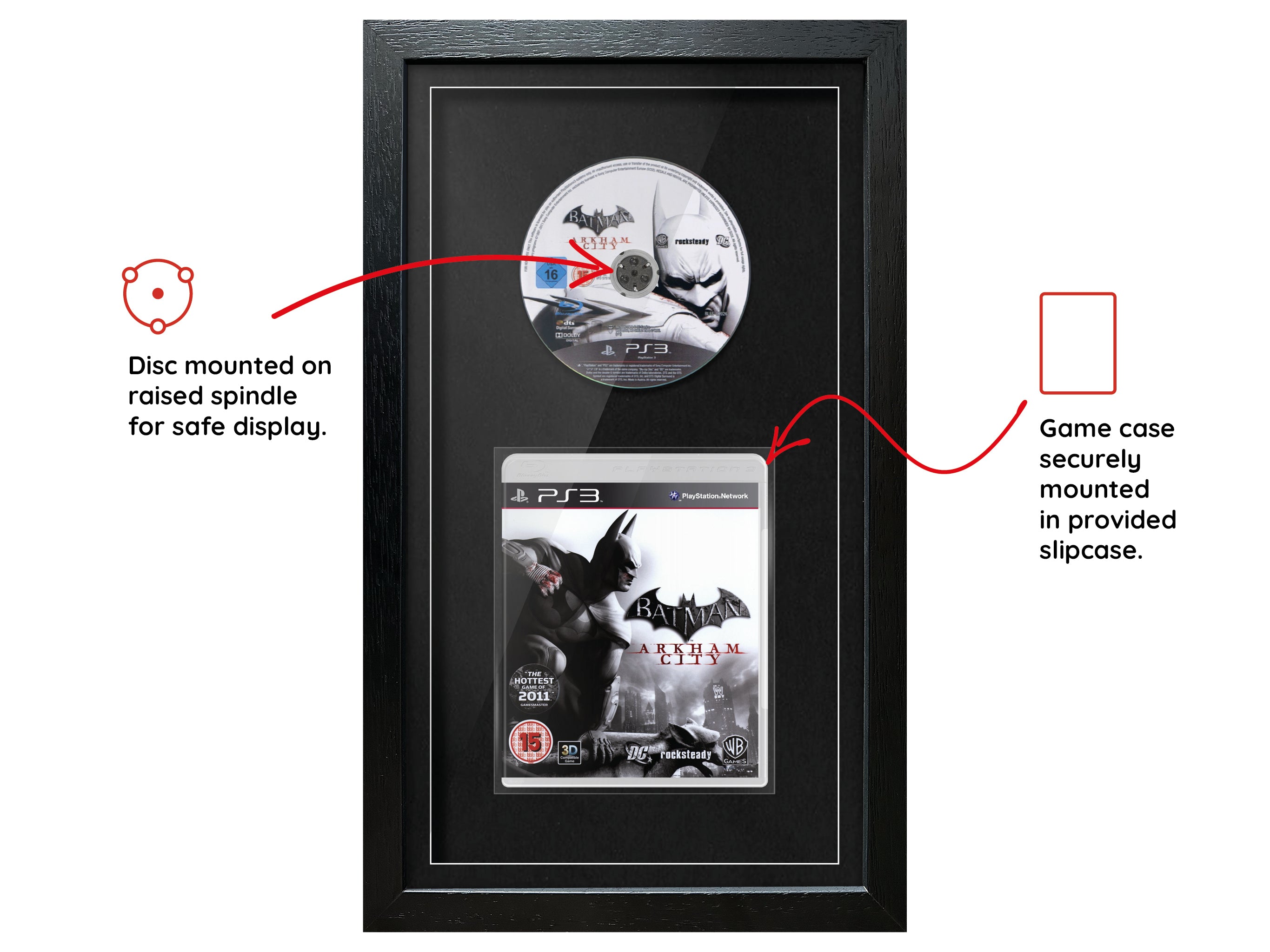 Batman: Arkham City (PS3) Exhibition Range Framed Game - Frame-A-Game