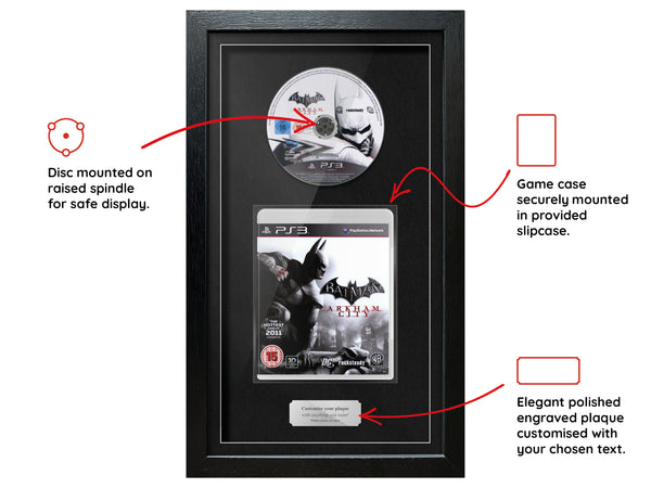 Batman: Arkham City (PS3) Exhibition Range Framed Game - Frame-A-Game