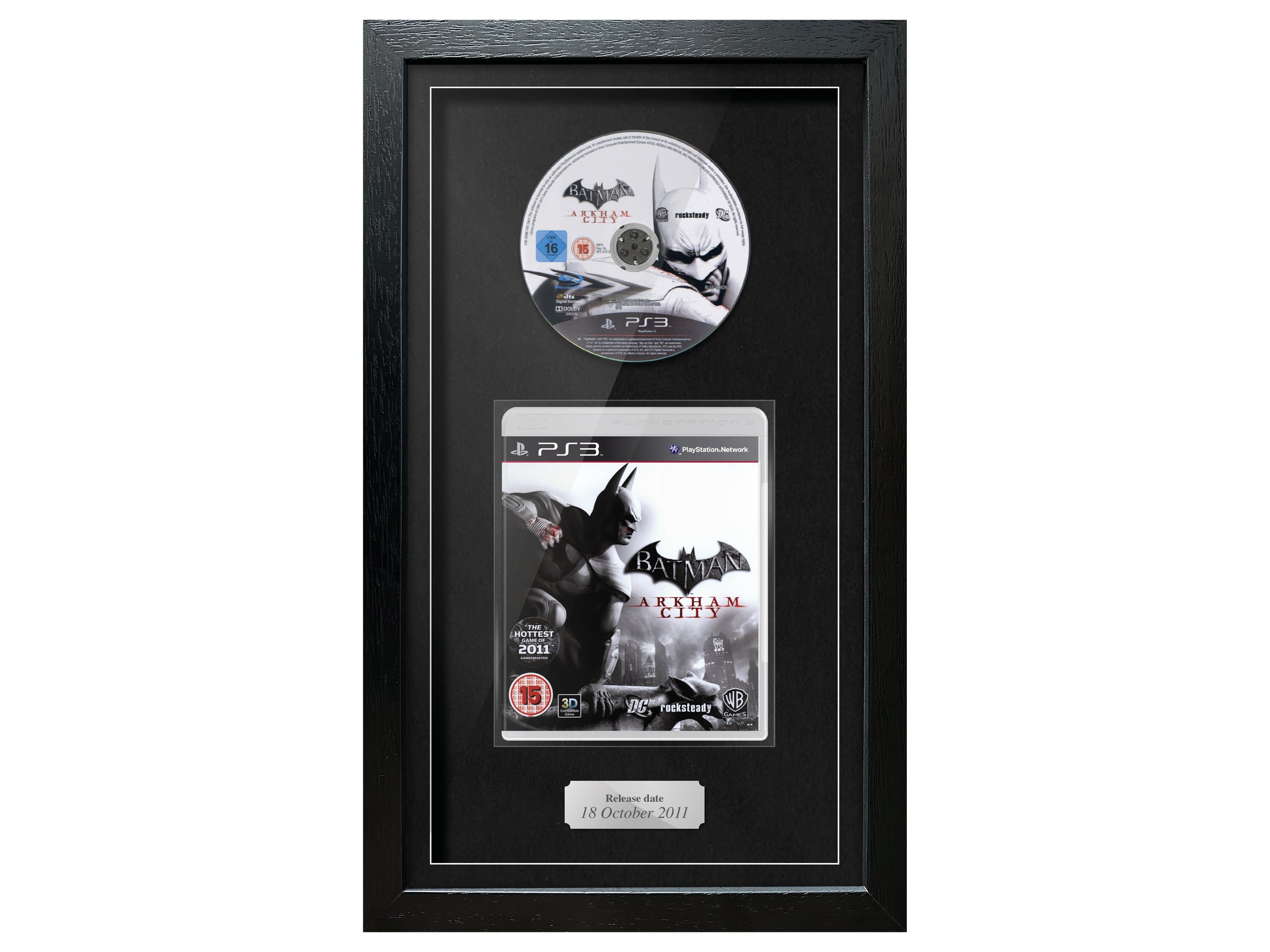 Batman: Arkham City (PS3) Exhibition Range Framed Game - Frame-A-Game