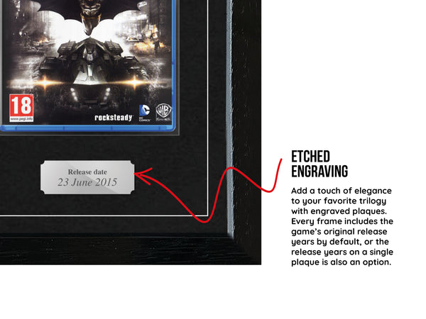 The Batman Arkham Trilogy (PS3/PS4) Exhibition Range Framed Games - Frame-A-Game
