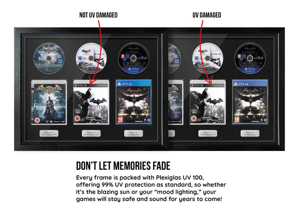 The Batman Arkham Trilogy (PS3/PS4) Exhibition Range Framed Games - Frame-A-Game