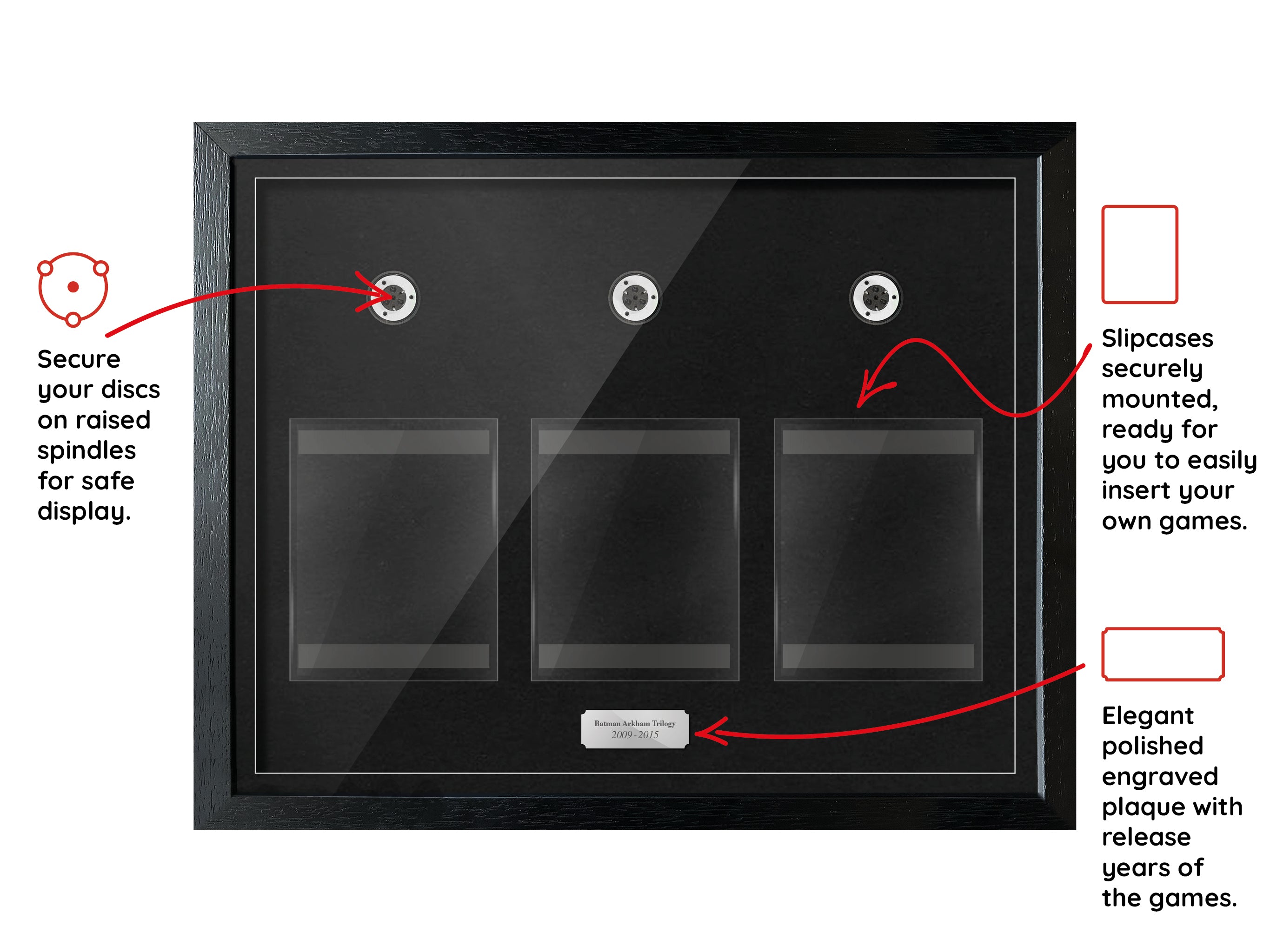 The Batman Arkham Trilogy (PS3/PS4) Exhibition Range Framed Games - Frame-A-Game