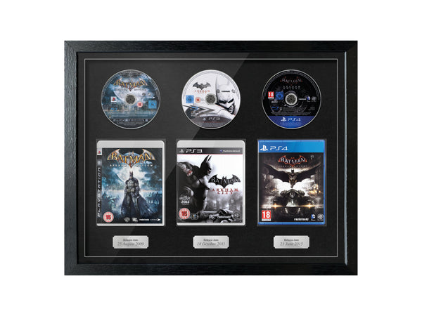 The Batman Arkham Trilogy (PS3/PS4) Exhibition Range Framed Games - Frame-A-Game