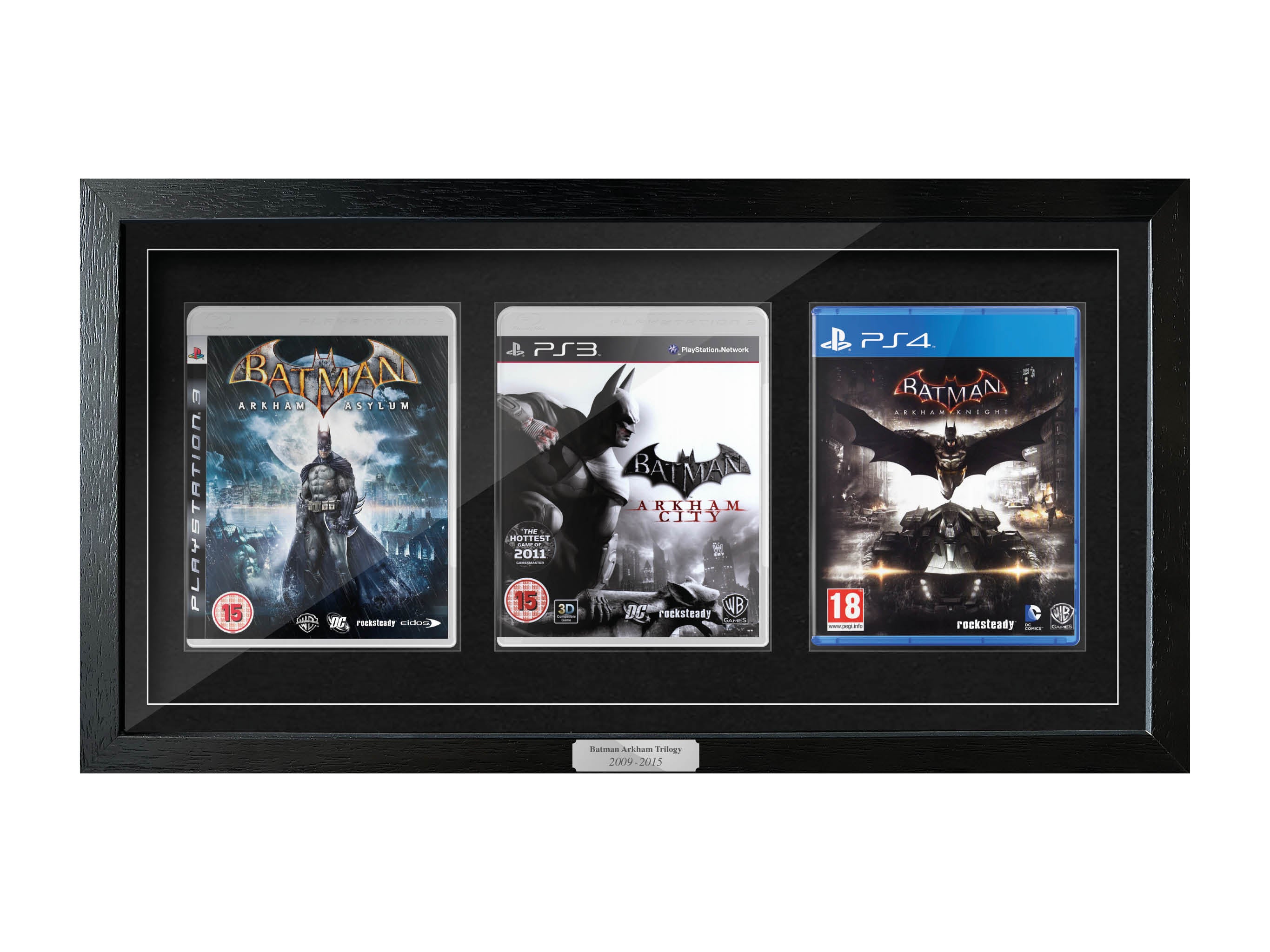 The Batman Arkham Trilogy (PS3/PS4) Exhibition Range Framed Games - Frame-A-Game