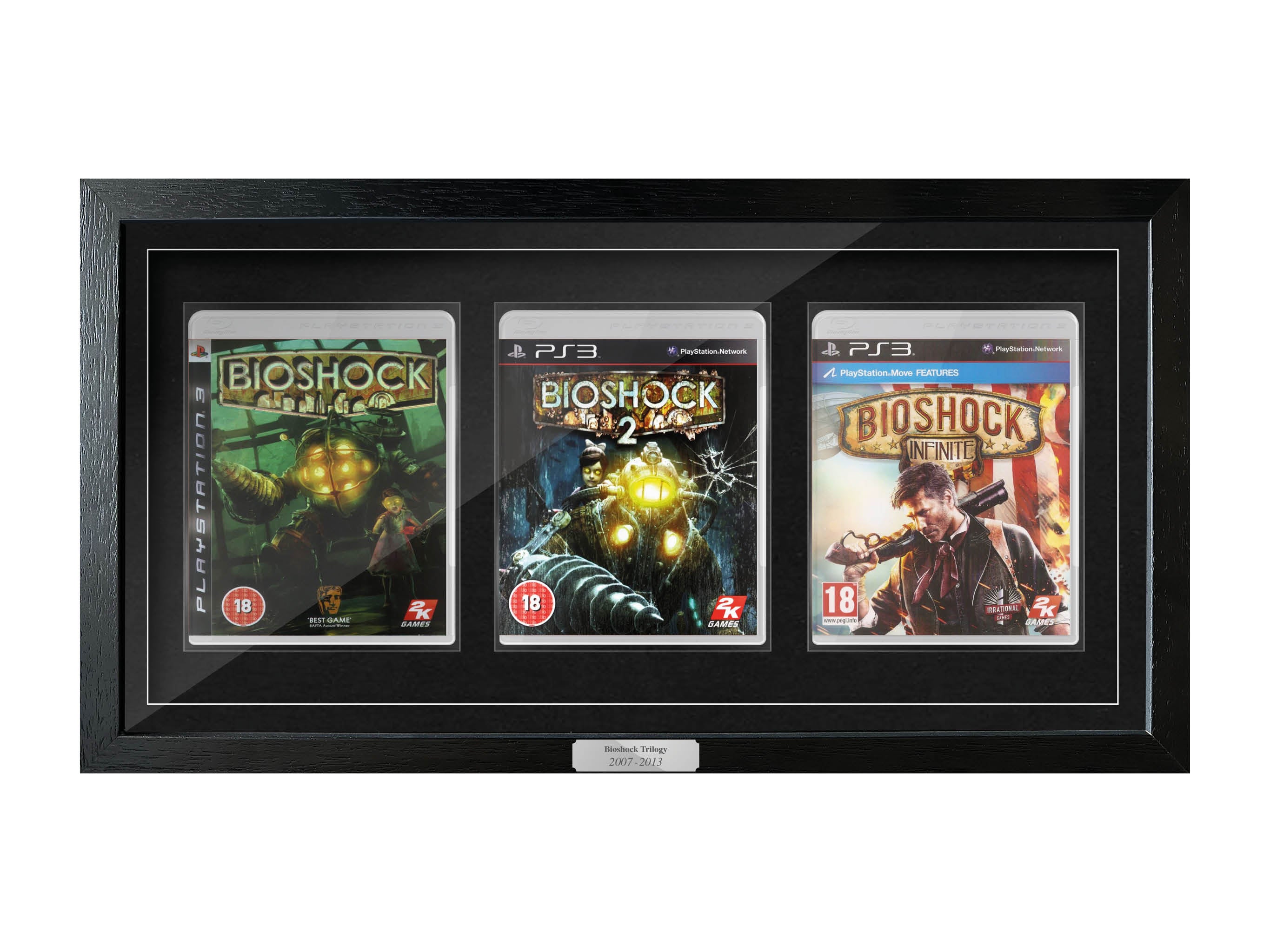 The Bioshock Trilogy (PS3) Exhibition Range Framed Games - Frame-A-Game