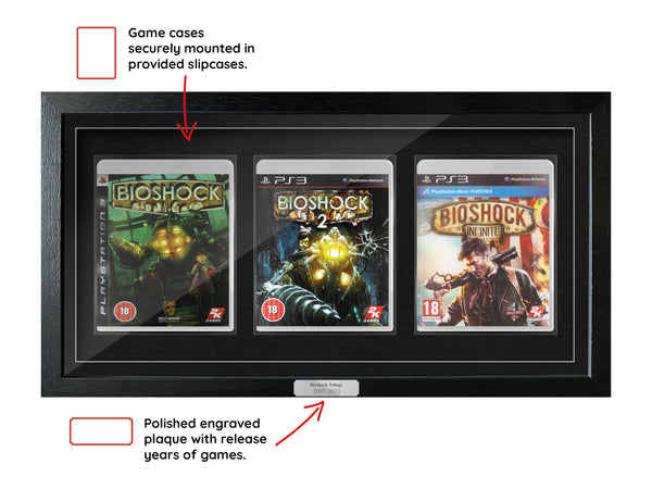 The Bioshock Trilogy (PS3) Exhibition Range Framed Games - Frame-A-Game
