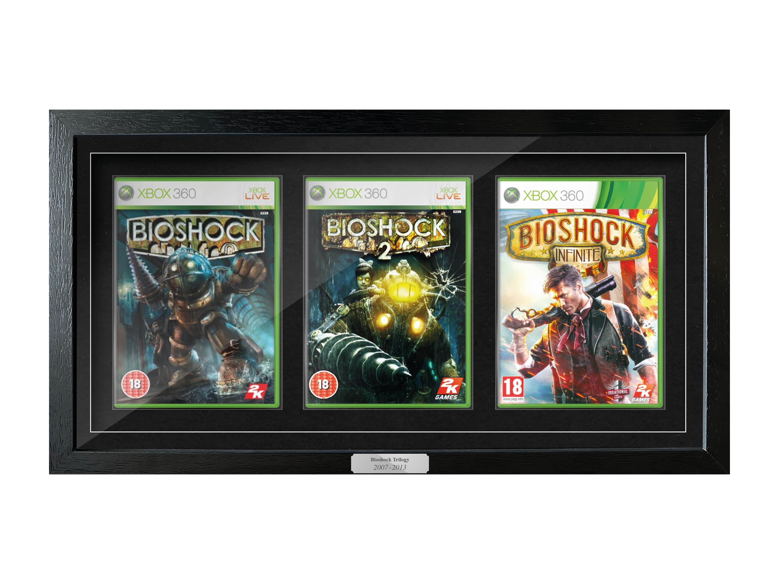 The Bioshock Trilogy (Xbox) Exhibition Range Framed Games - Frame-A-Game