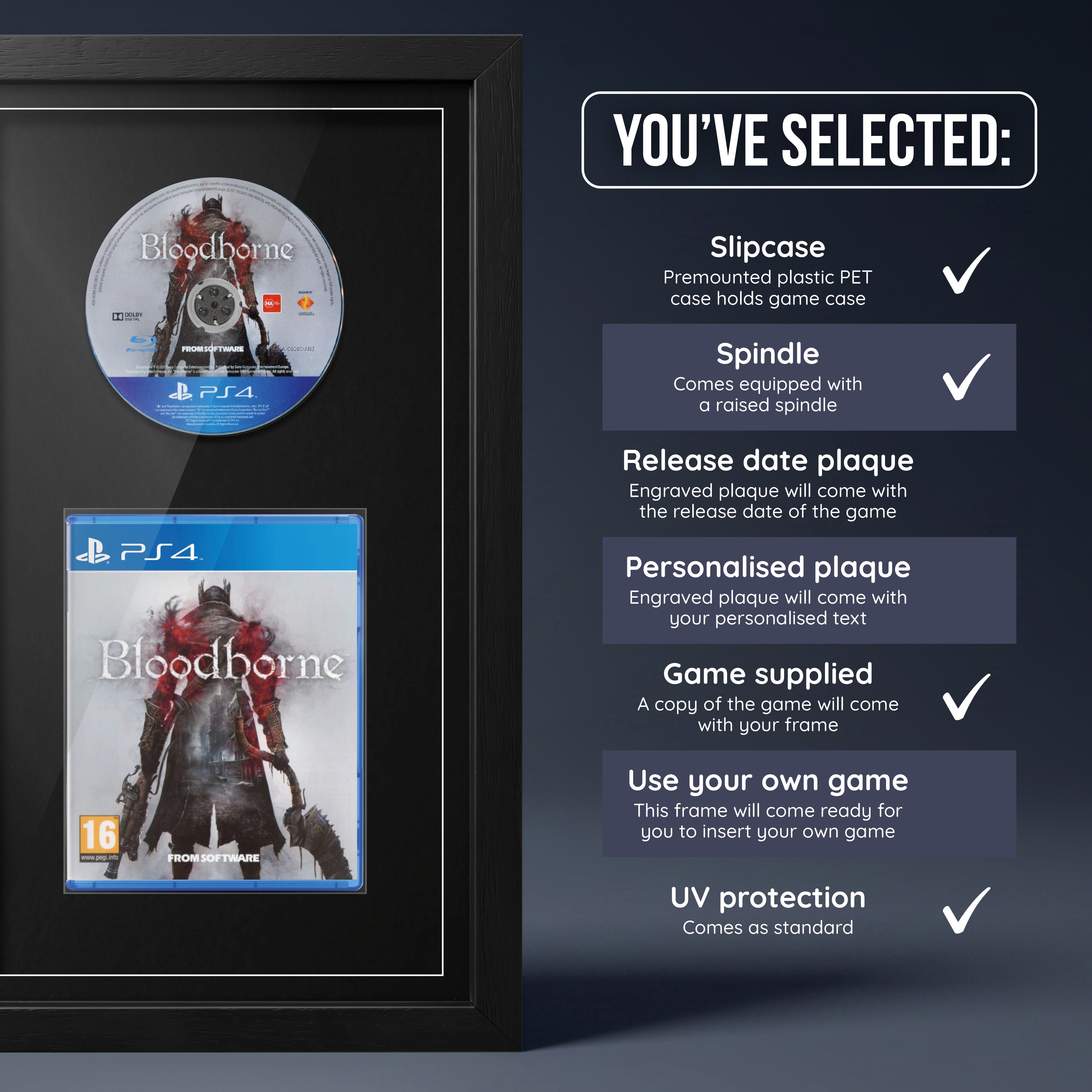 Bloodborne (PS4) Jeu encadré de la gamme Exhibition Range