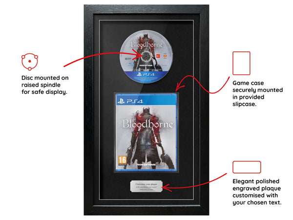 Bloodborne (PS4) Exhibition Range Framed Game - Frame-A-Game