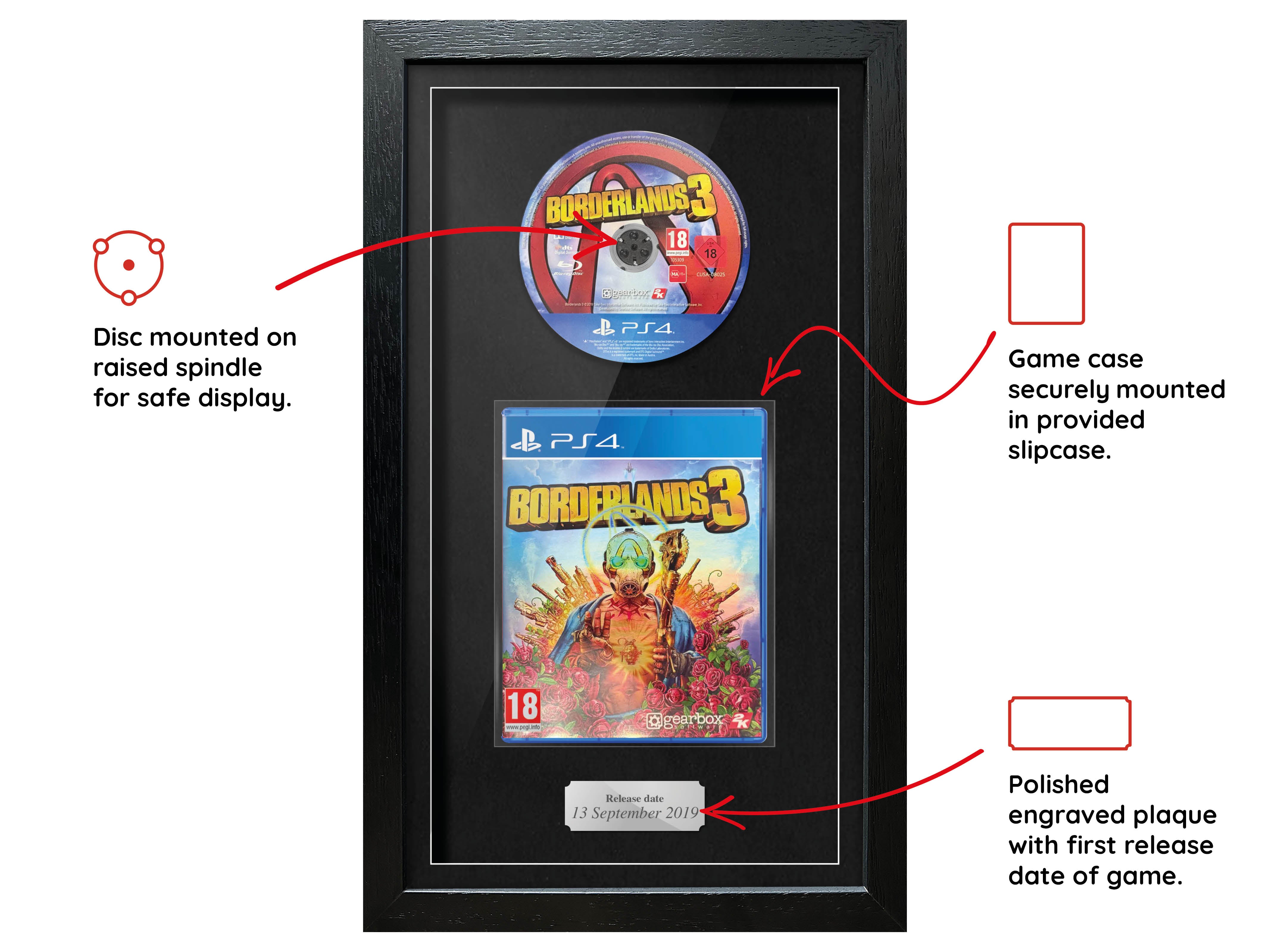 Borderlands 3 (PS4) Exhibition Range Framed Game - Frame-A-Game