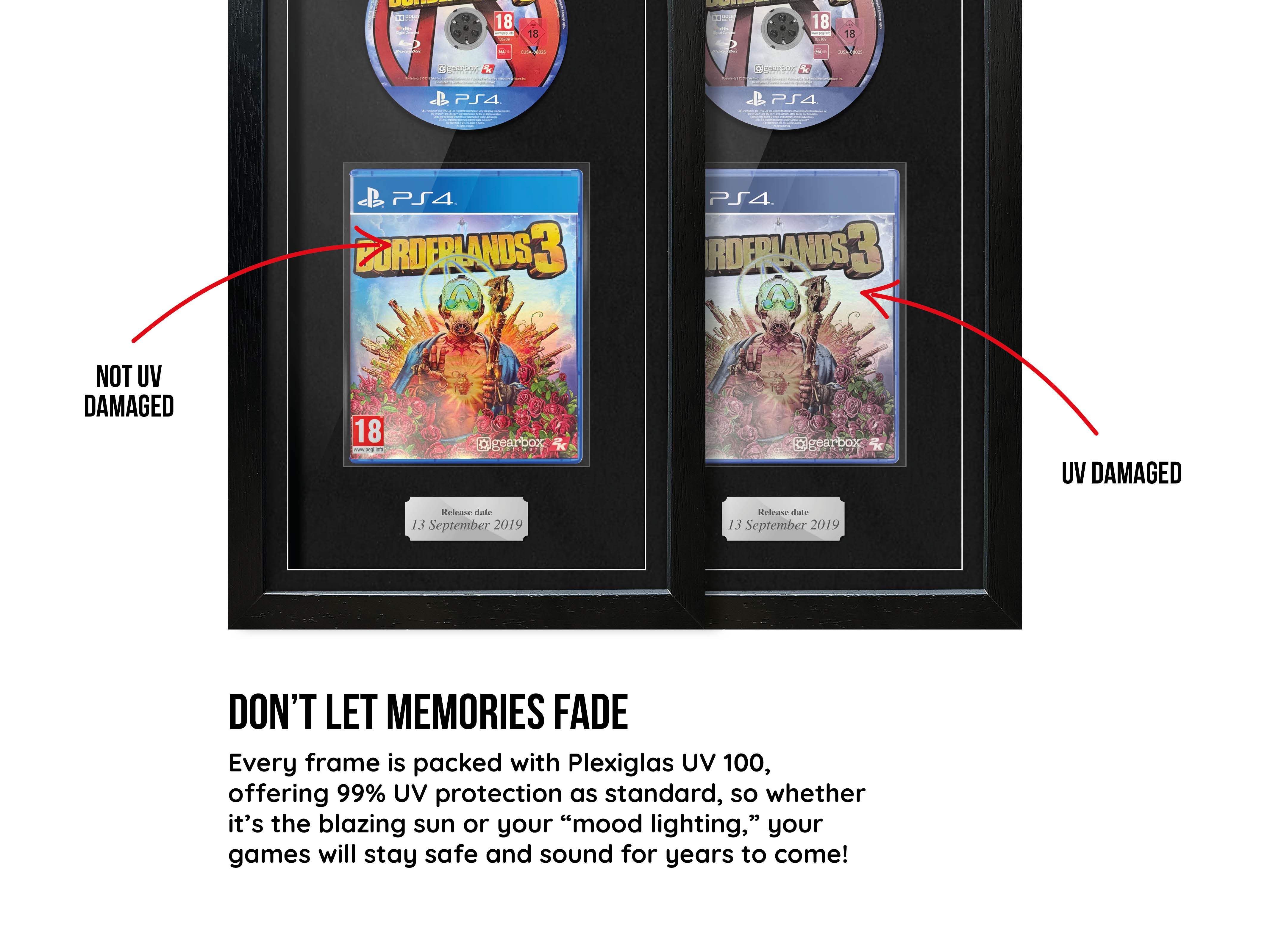 Borderlands 3 (PS4) Exhibition Range Framed Game - Frame-A-Game