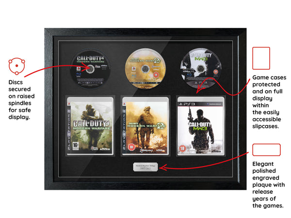 The Modern Warfare Trilogy (PS3) Exhibition Range Framed Games - Frame-A-Game