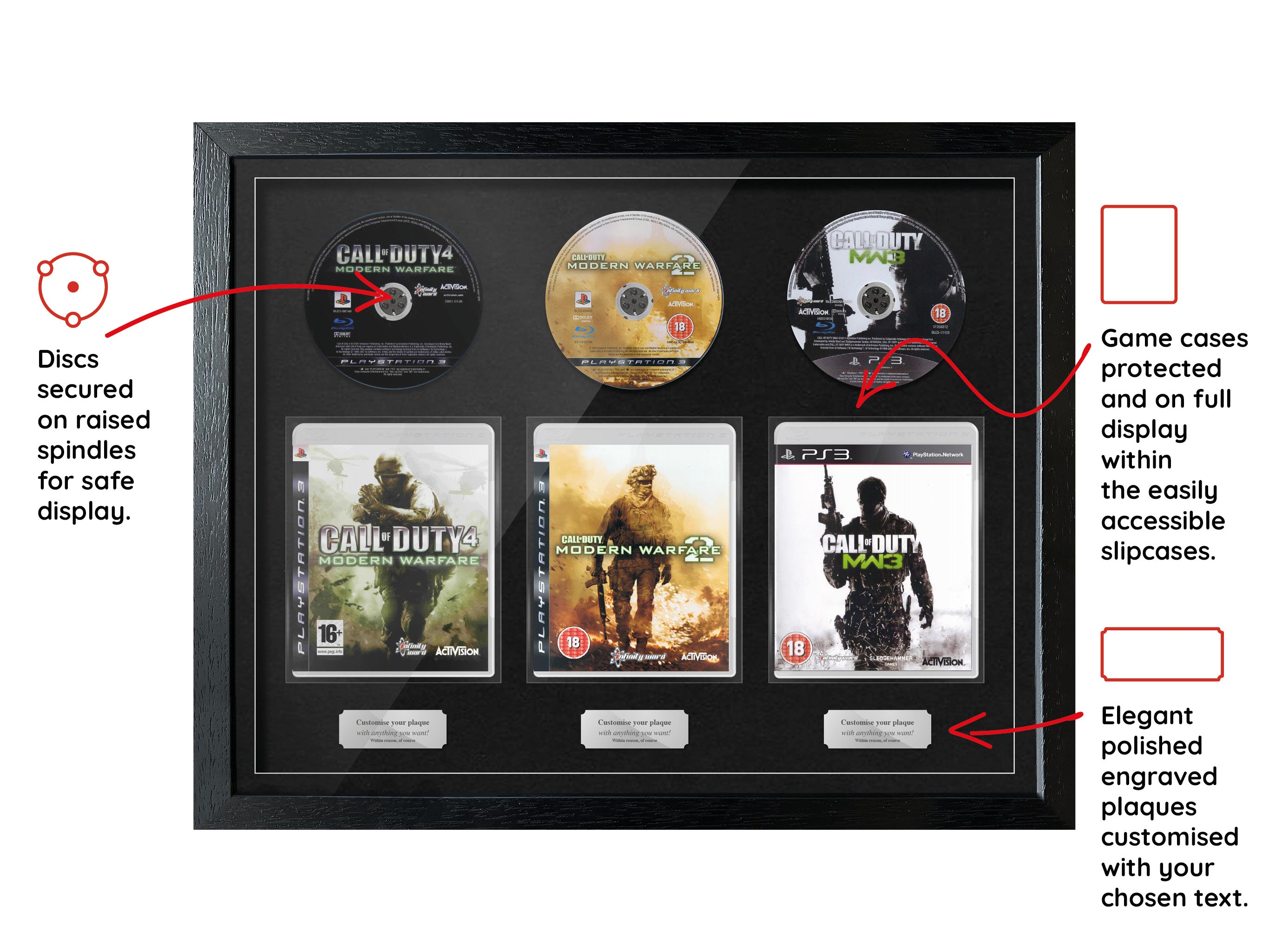 The Modern Warfare Trilogy (PS3) Exhibition Range Framed Games - Frame-A-Game