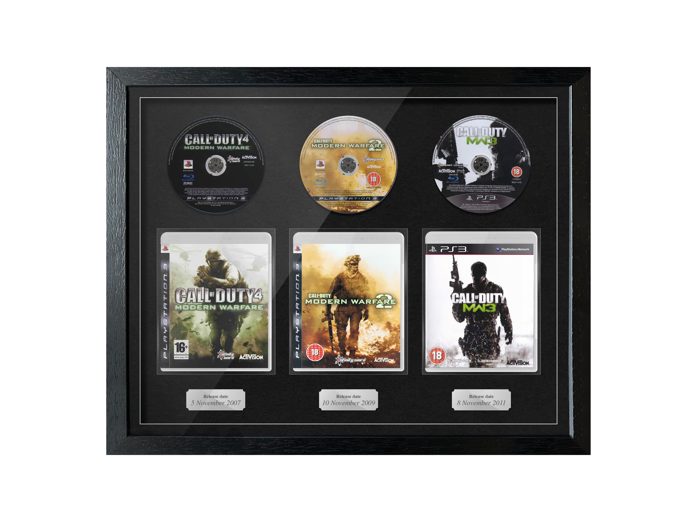 The Modern Warfare Trilogy (PS3) Exhibition Range Framed Games - Frame-A-Game