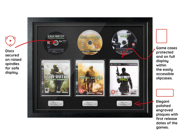 The Modern Warfare Trilogy (PS3) Exhibition Range Framed Games - Frame-A-Game