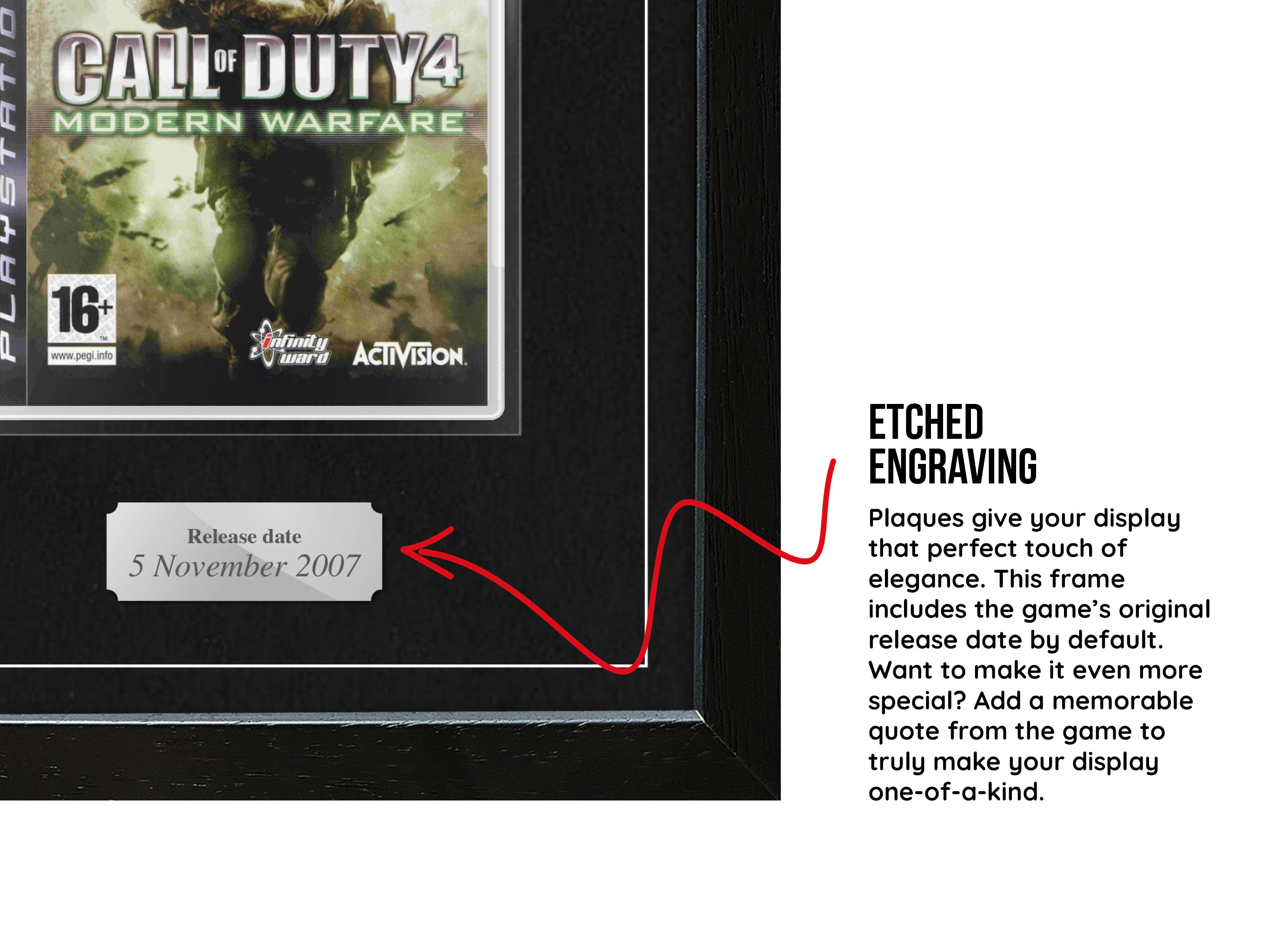 Call of Duty 4: Modern Warfare (PS3) Exhibition Range Framed Game - Frame-A-Game