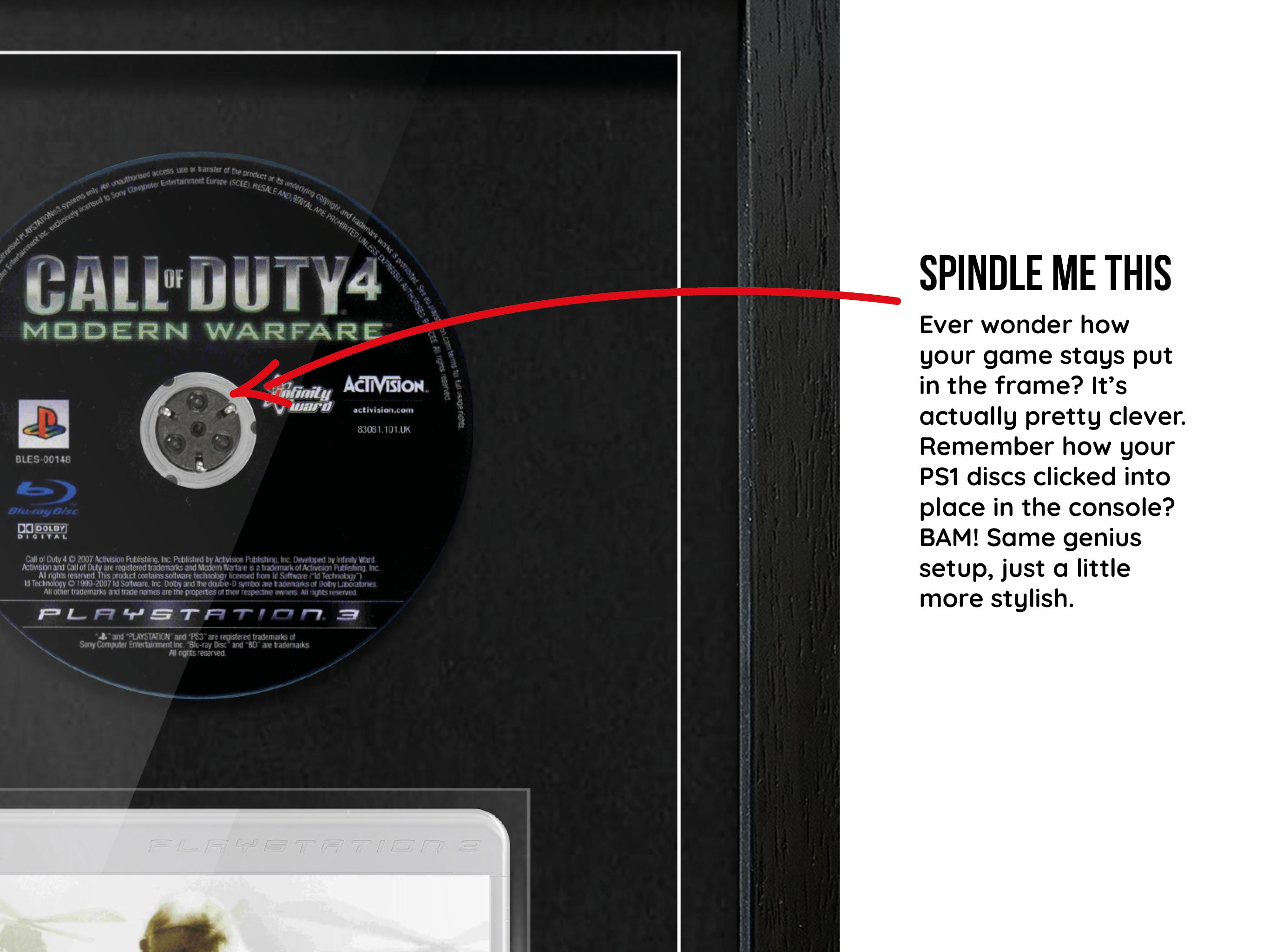 Call of Duty 4: Modern Warfare (PS3) Exhibition Range Framed Game - Frame-A-Game