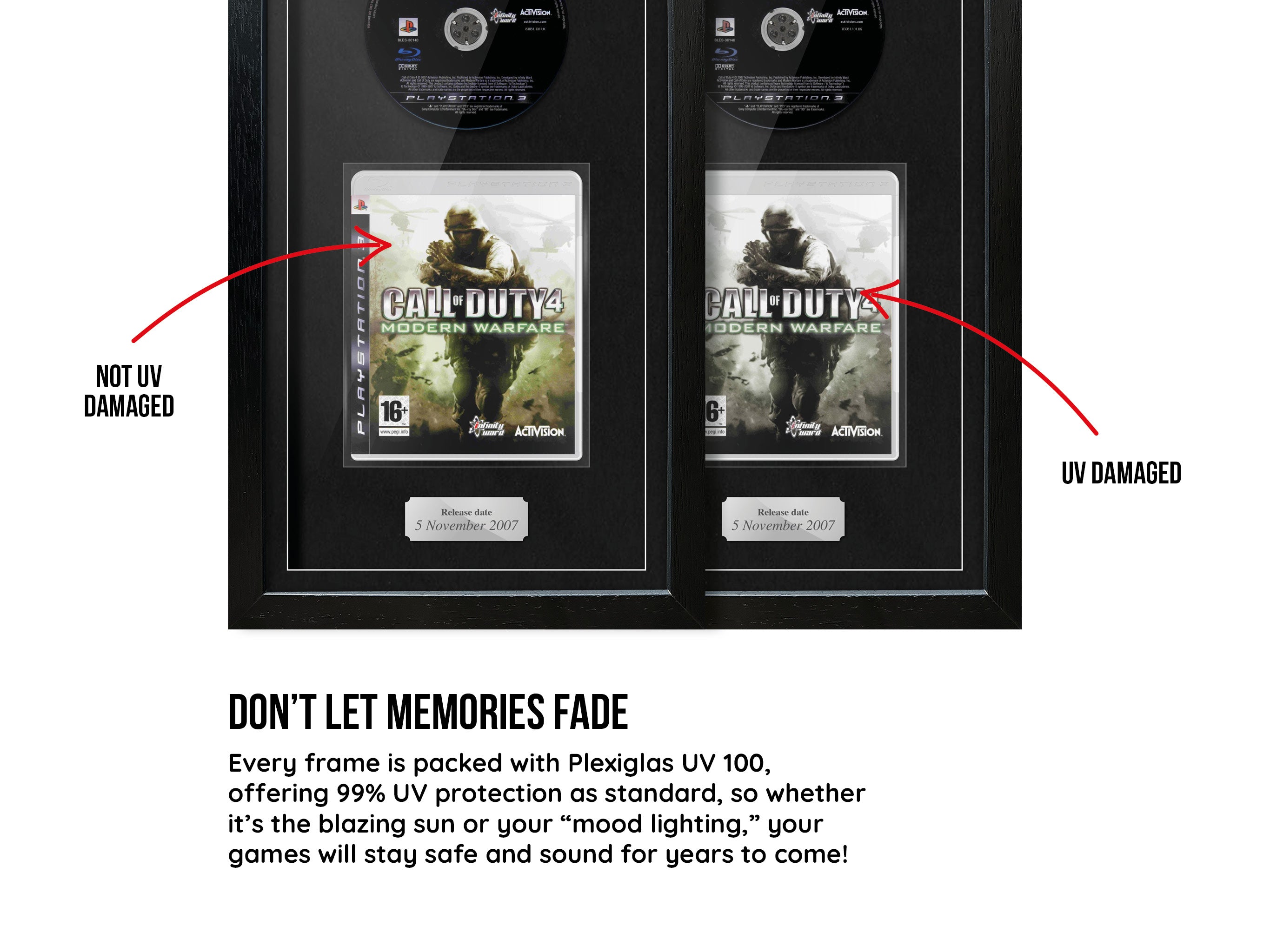 Call of Duty 4: Modern Warfare (PS3) Exhibition Range Framed Game - Frame-A-Game