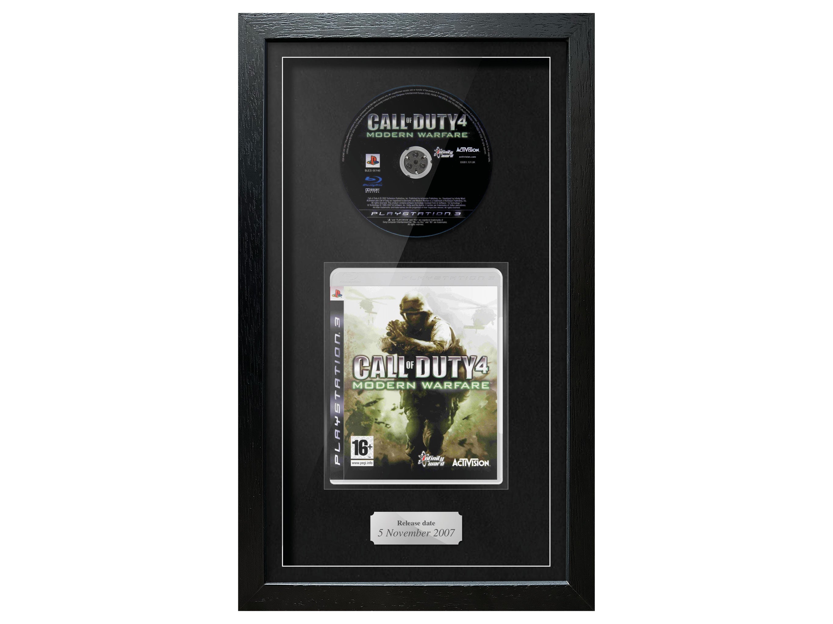Call of Duty 4: Modern Warfare (PS3) Exhibition Range Framed Game - Frame-A-Game