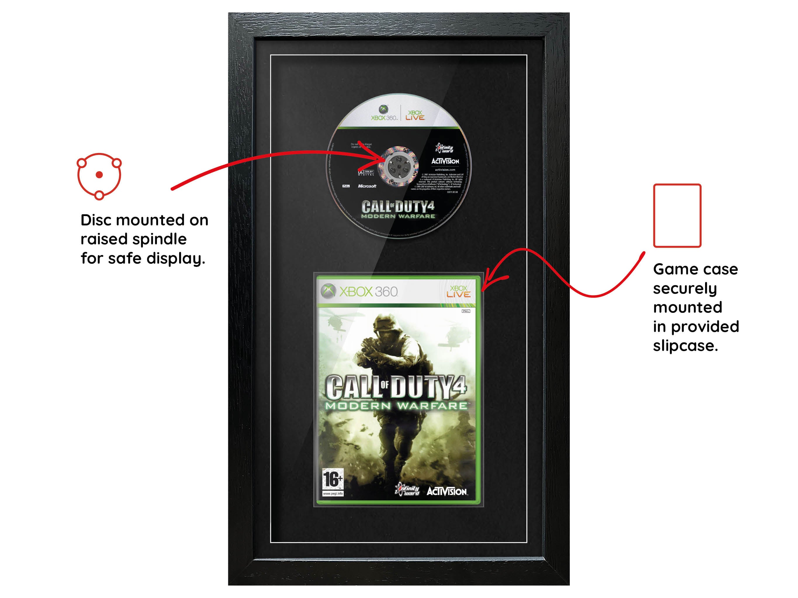 Call of Duty 4: Modern Warfare (Xbox 360) Exhibition Range Framed Game - Frame-A-Game