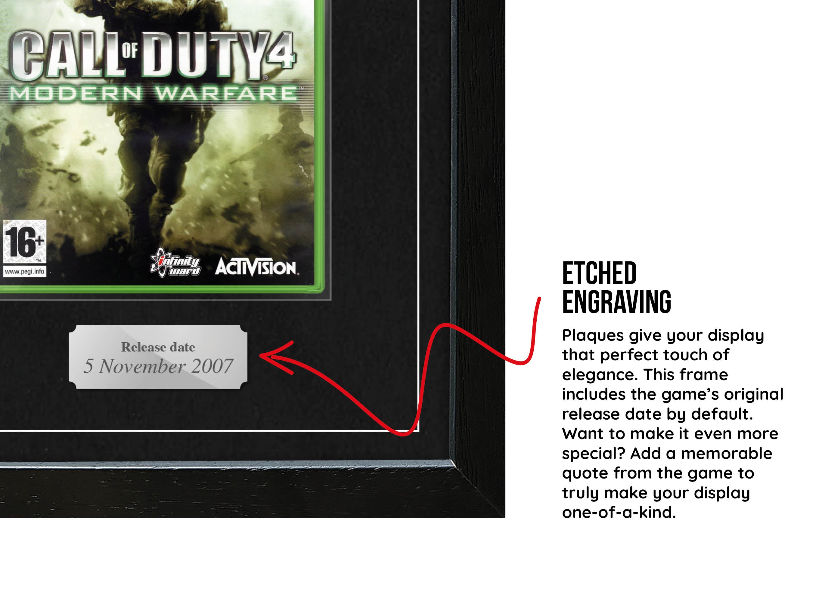 Call of Duty 4: Modern Warfare (Xbox 360) Exhibition Range Framed Game - Frame-A-Game