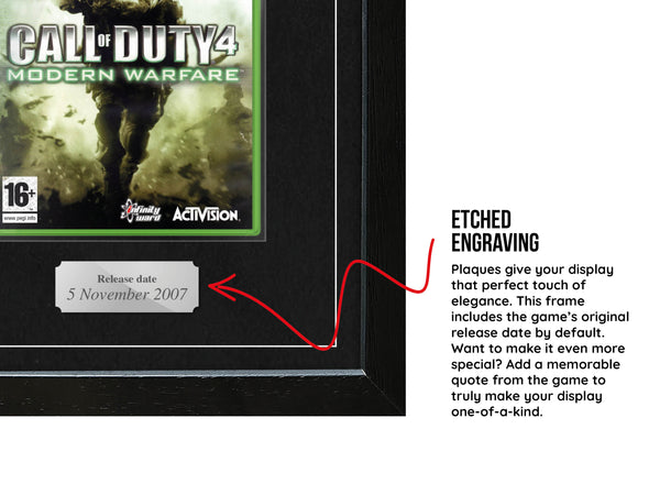 Call of Duty 4: Modern Warfare (Xbox 360) Exhibition Range Framed Game - Frame-A-Game