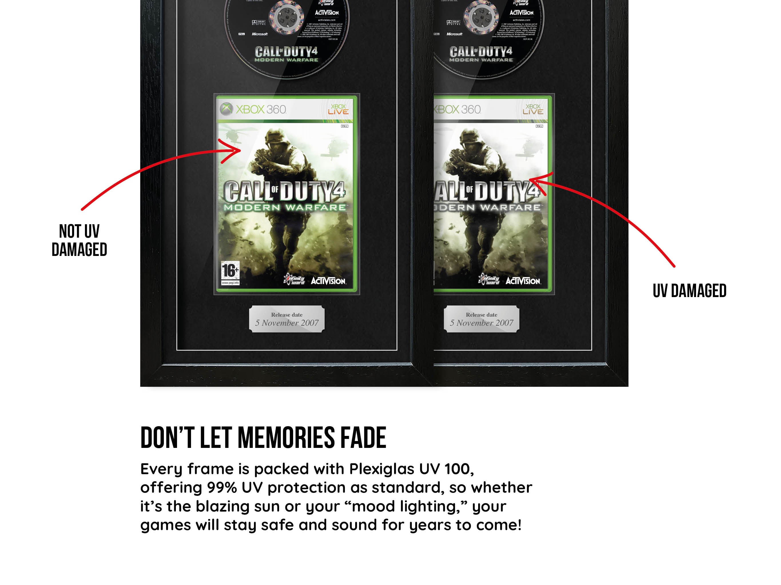 Call of Duty 4: Modern Warfare (Xbox 360) Exhibition Range Framed Game - Frame-A-Game