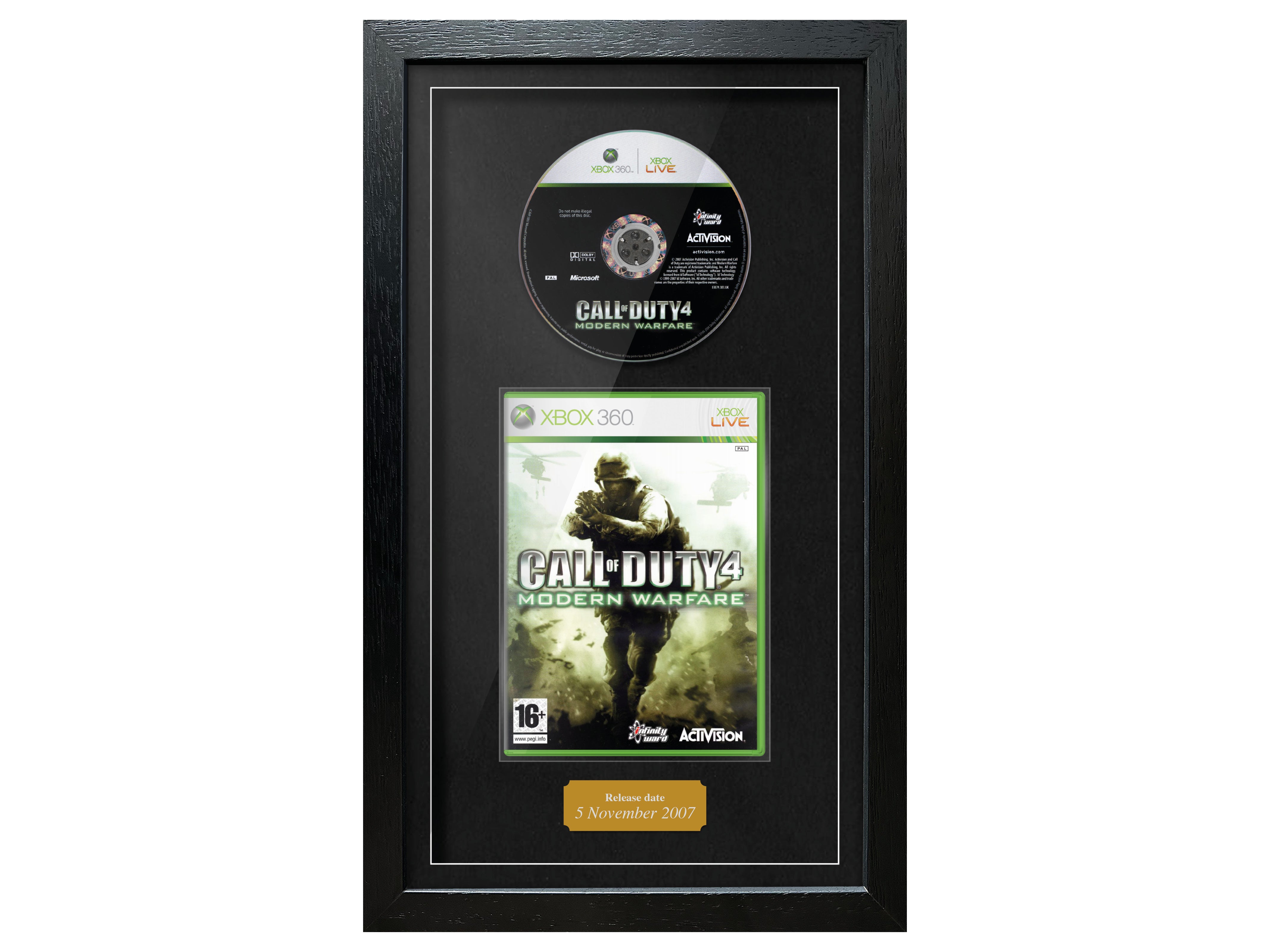 Call of Duty 4 : Modern Warfare (Xbox 360) - Jeu encadré du stand de tir d'exposition 