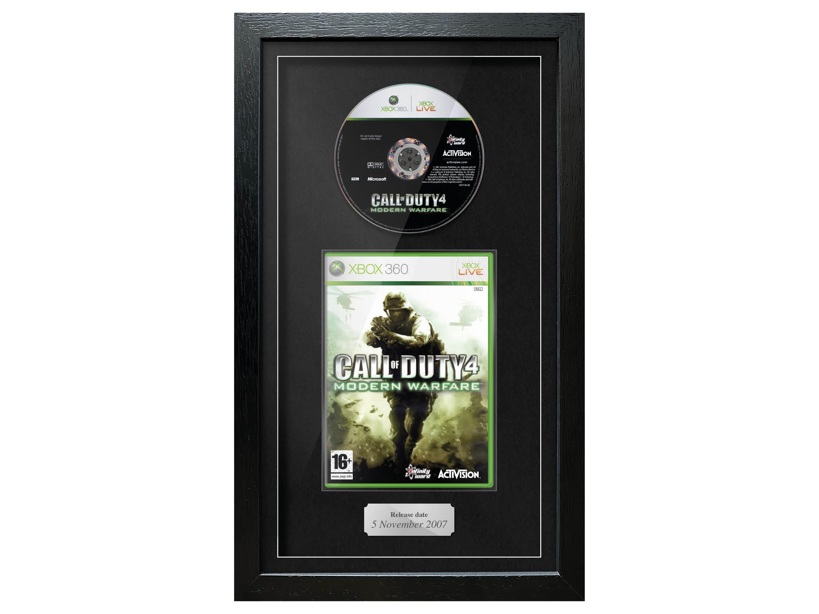 Call of Duty 4: Modern Warfare (Xbox 360) Exhibition Range Framed Game - Frame-A-Game
