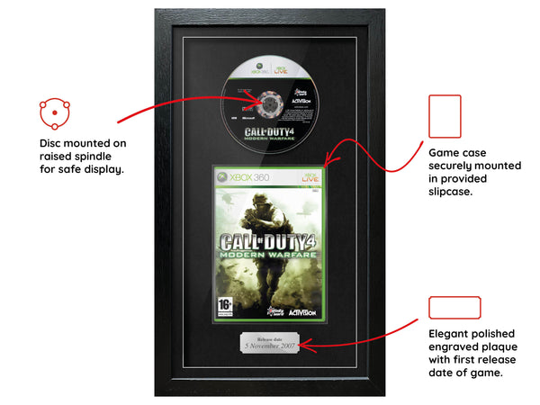 Call of Duty 4: Modern Warfare (Xbox 360) Exhibition Range Framed Game - Frame-A-Game