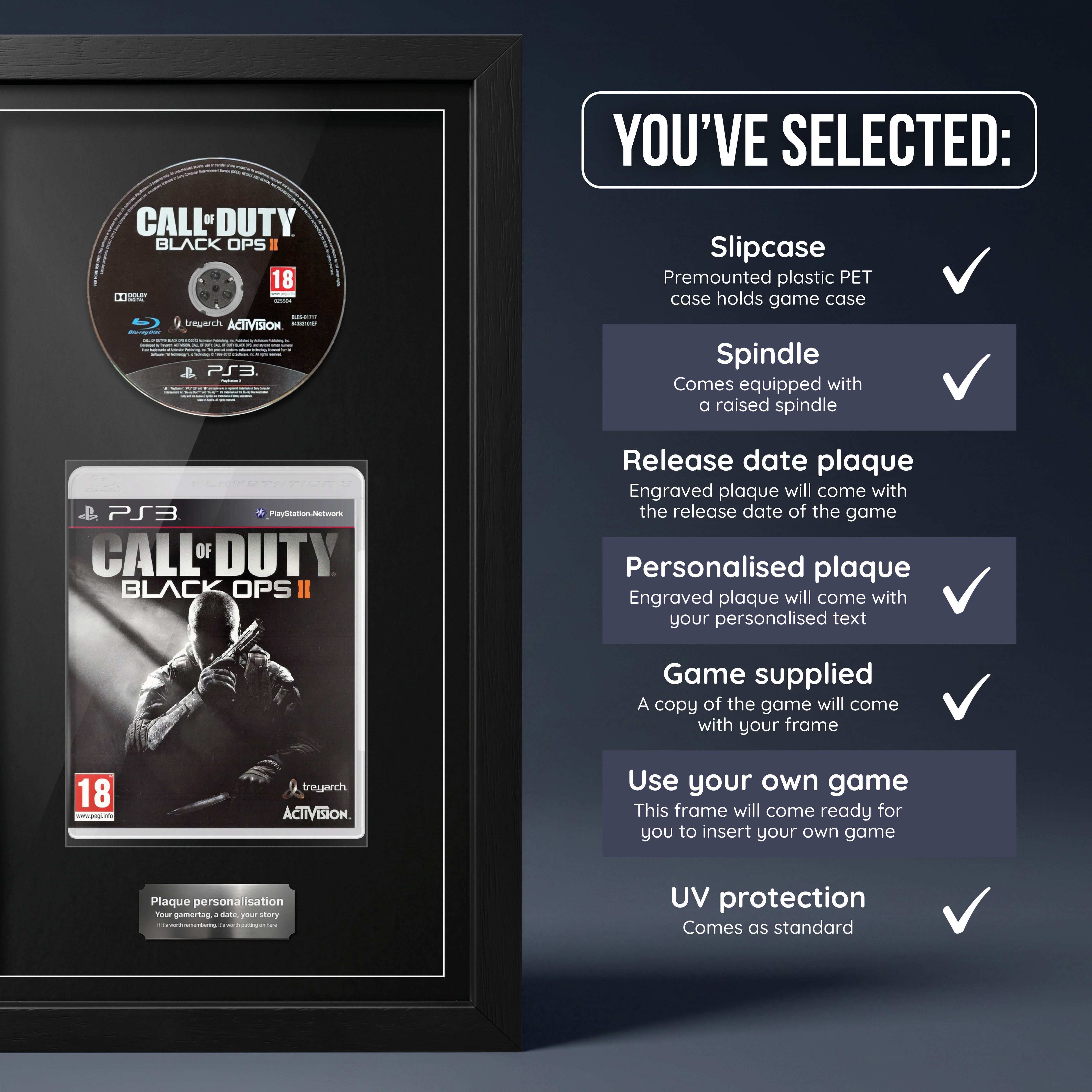 Call of Duty: Black Ops II (PS3) - Jeu encadré du champ de tir d'exhibition