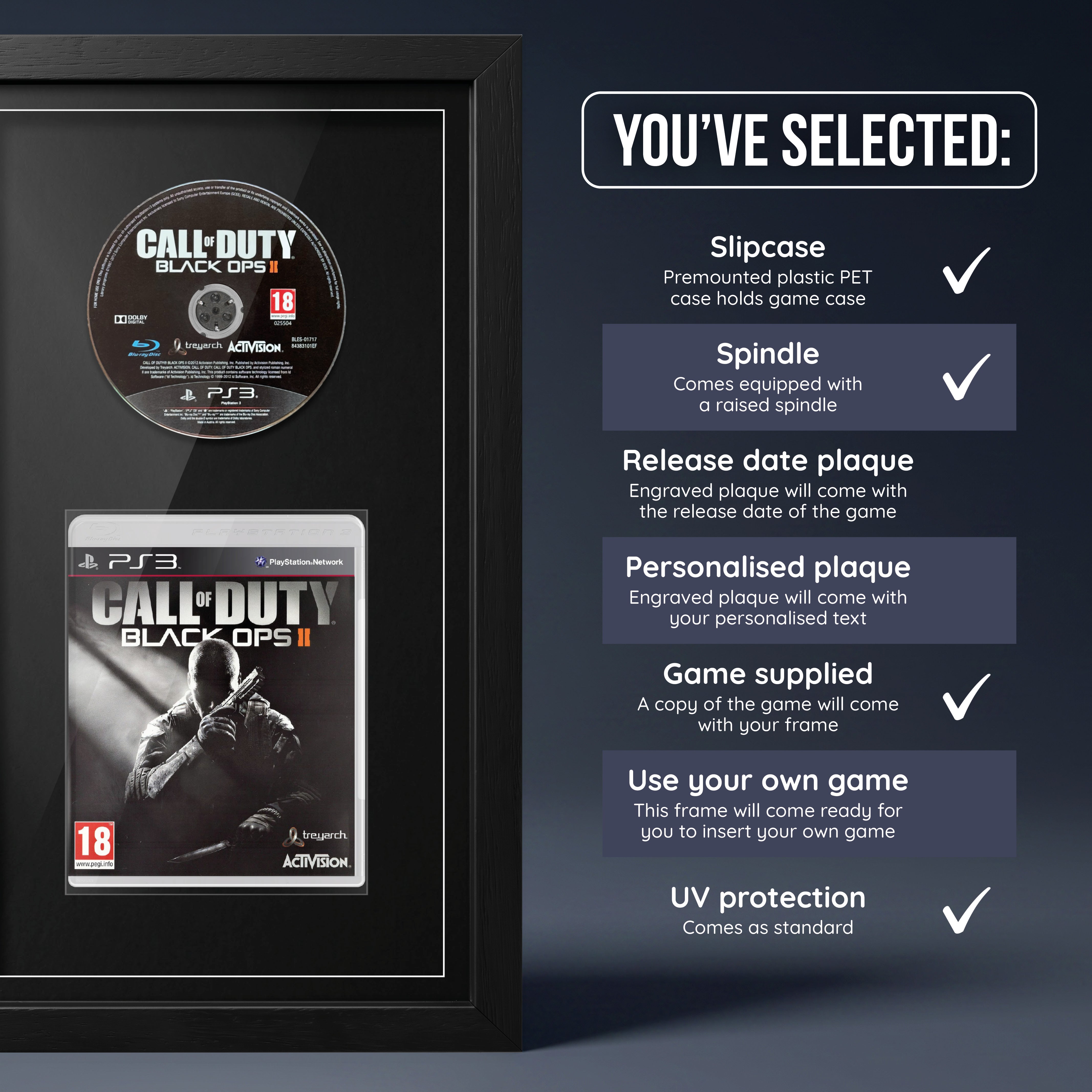 Call of Duty: Black Ops II (PS3) - Jeu encadré du champ de tir d'exhibition