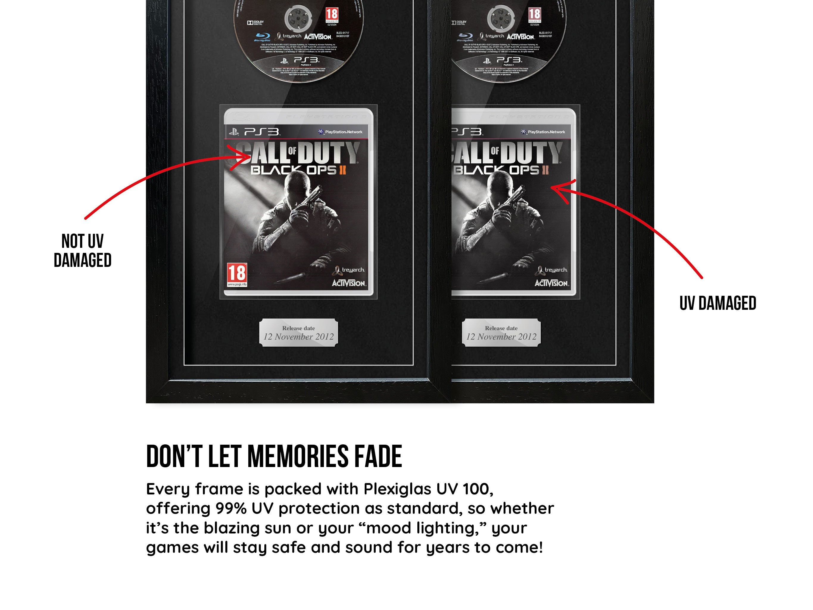 Call of Duty: Black Ops II (PS3) Exhibition Range Framed Game - Frame-A-Game