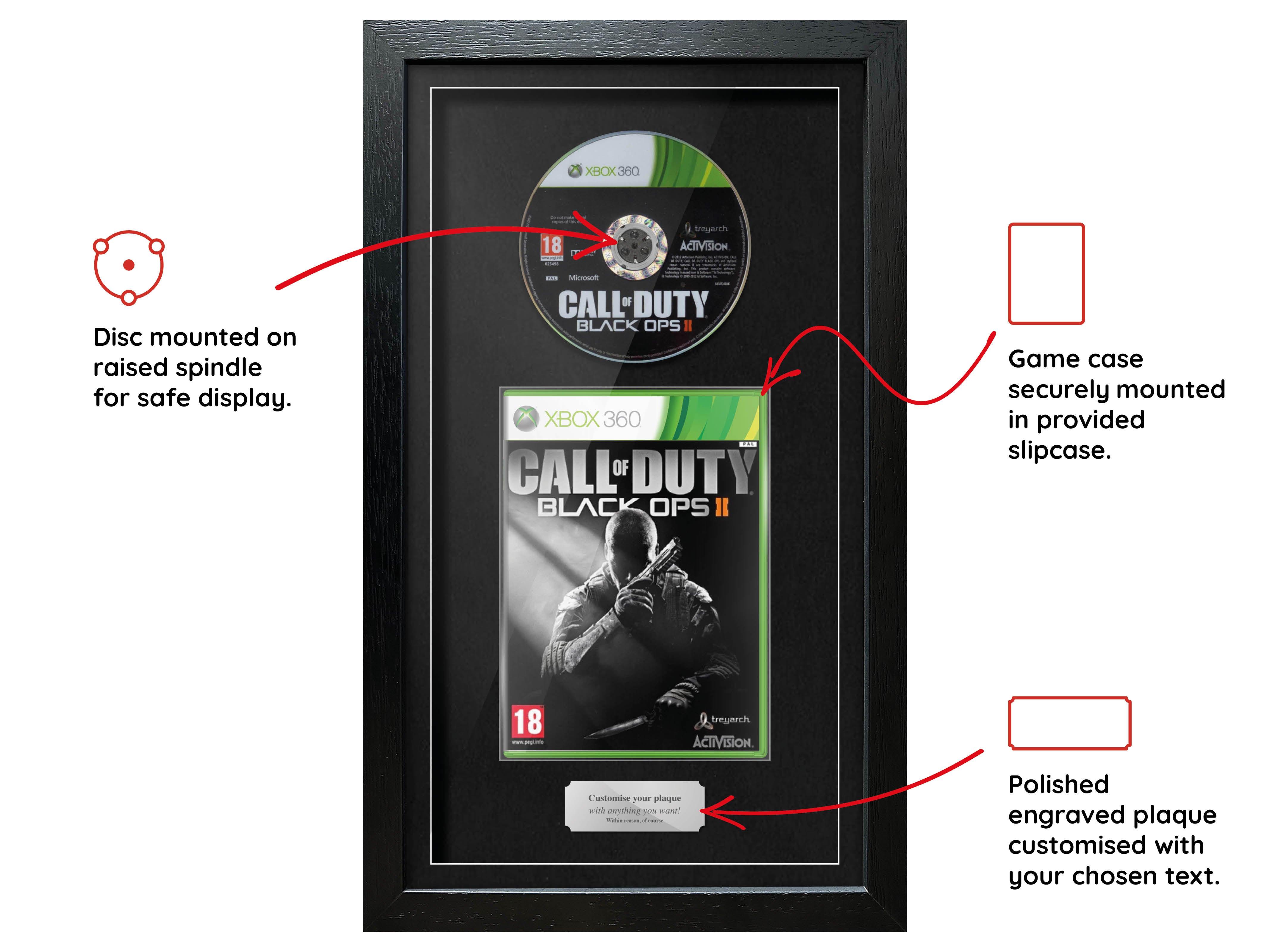 Call of Duty: Black Ops II (Xbox 360) Exhibition Range Framed Game - Frame-A-Game