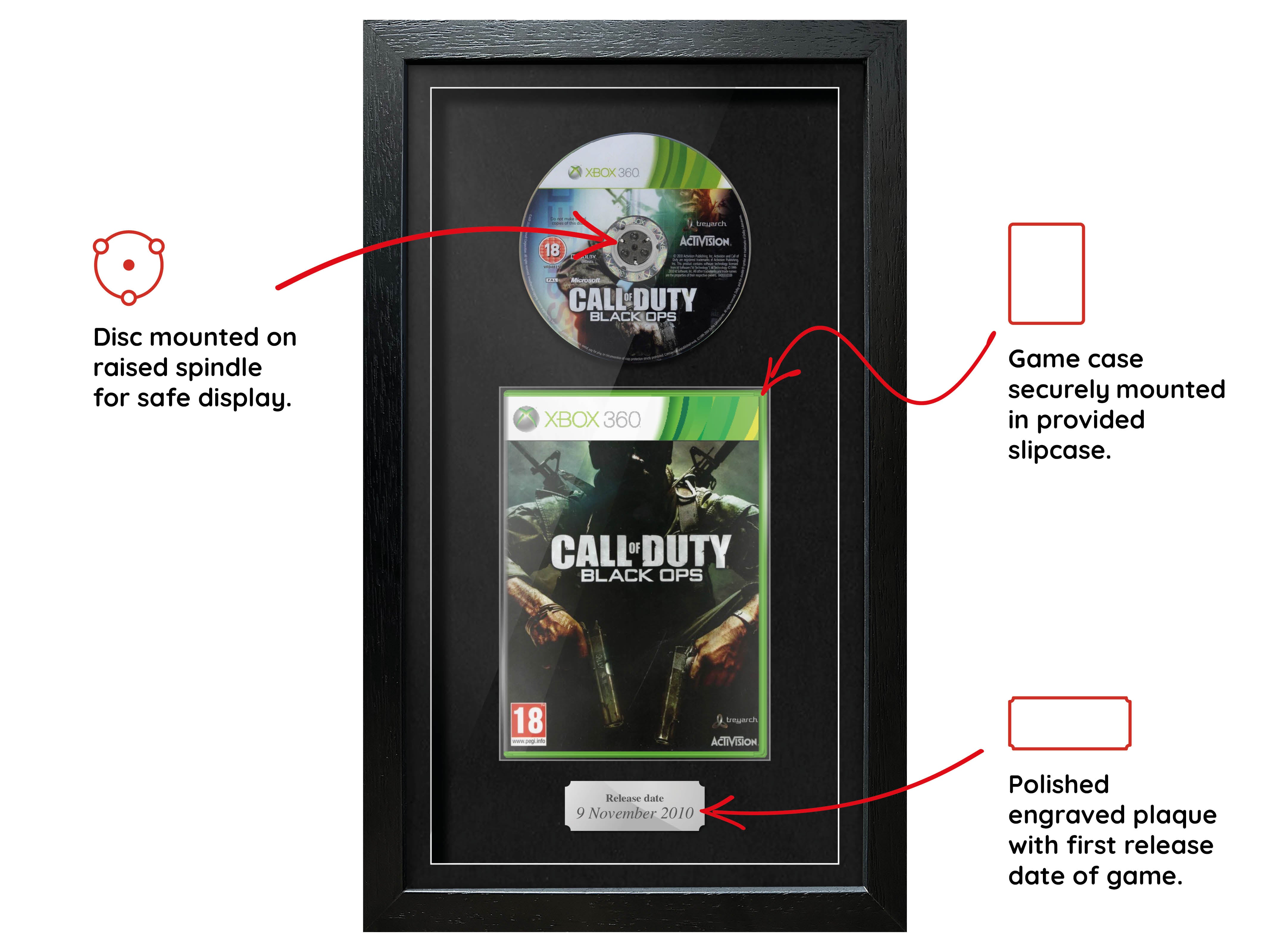 Call of Duty: Black Ops (Xbox 360) Exhibition Range Framed Game - Frame-A-Game