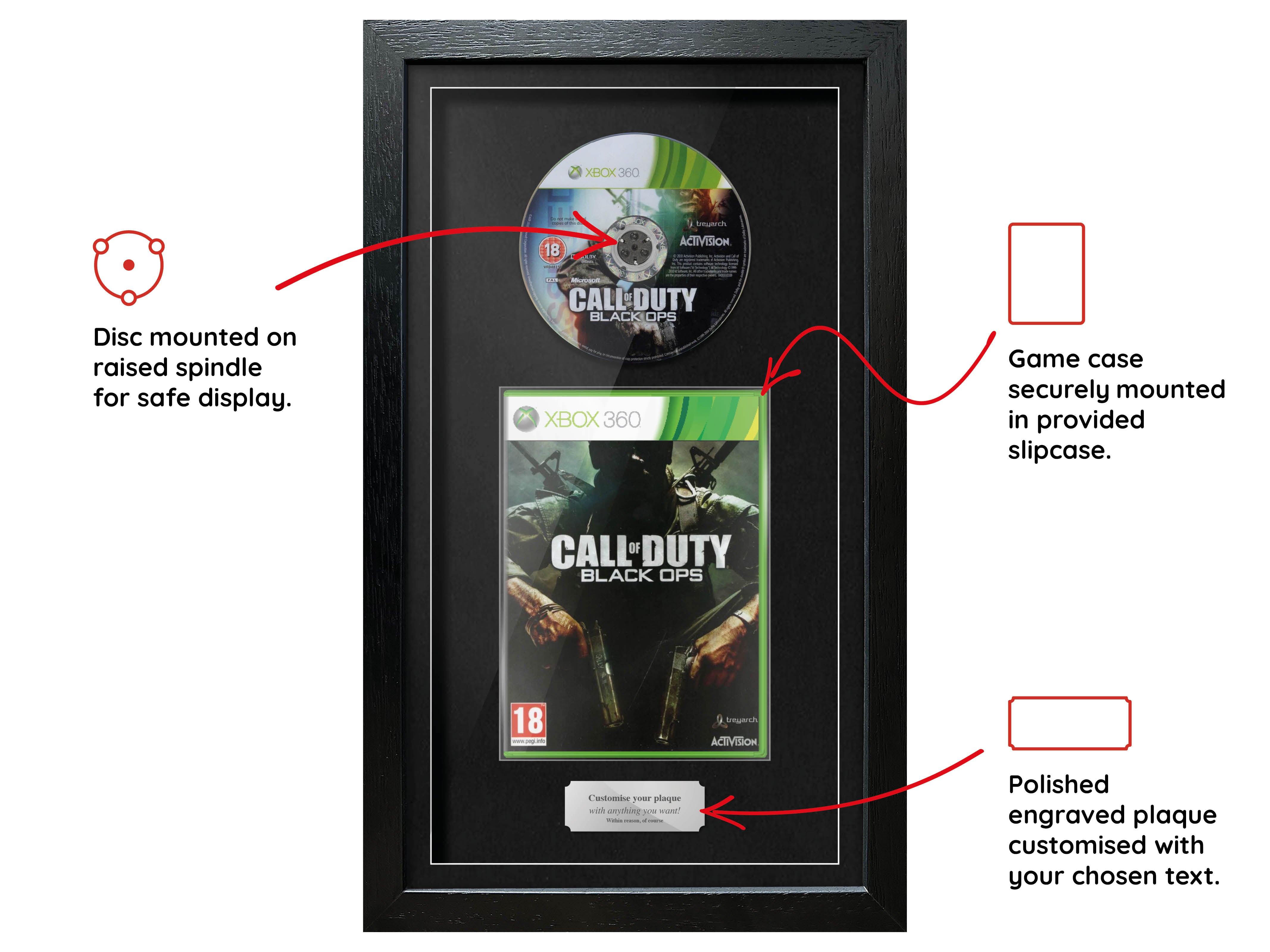 Call of Duty: Black Ops (Xbox 360) Exhibition Range Framed Game - Frame-A-Game