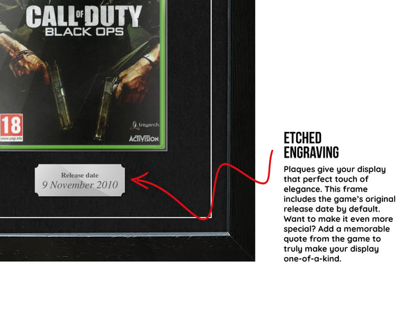 Call of Duty: Black Ops (Xbox 360) Exhibition Range Framed Game - Frame-A-Game