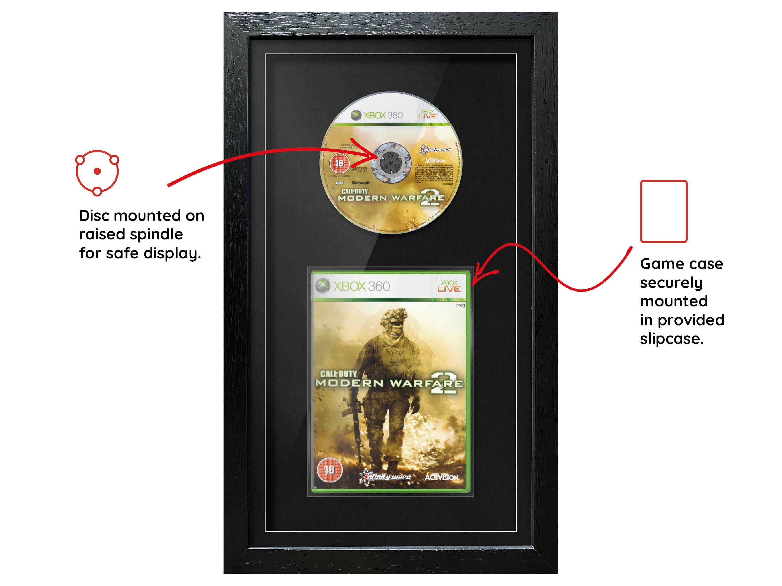 Call of Duty: Modern Warfare 2 (Xbox 360) Exhibition Range Framed Game - Frame-A-Game