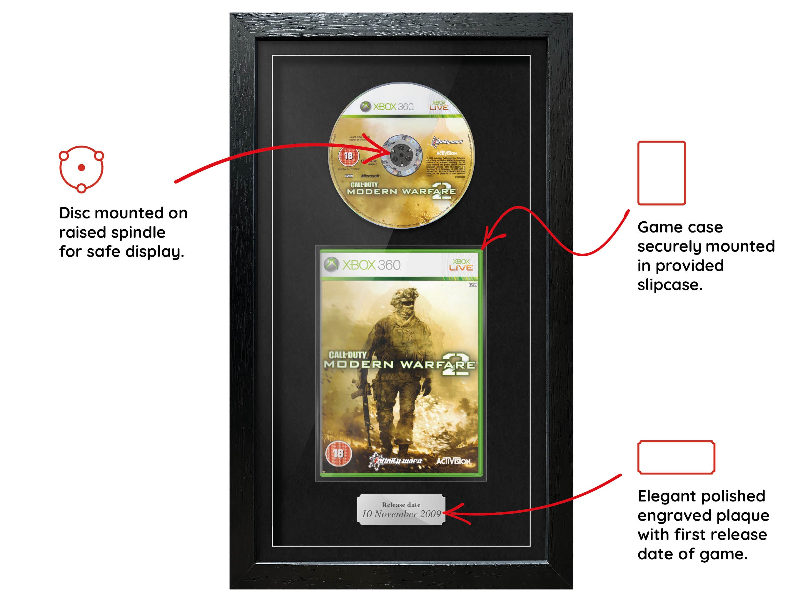 Call of Duty: Modern Warfare 2 (Xbox 360) Exhibition Range Framed Game - Frame-A-Game