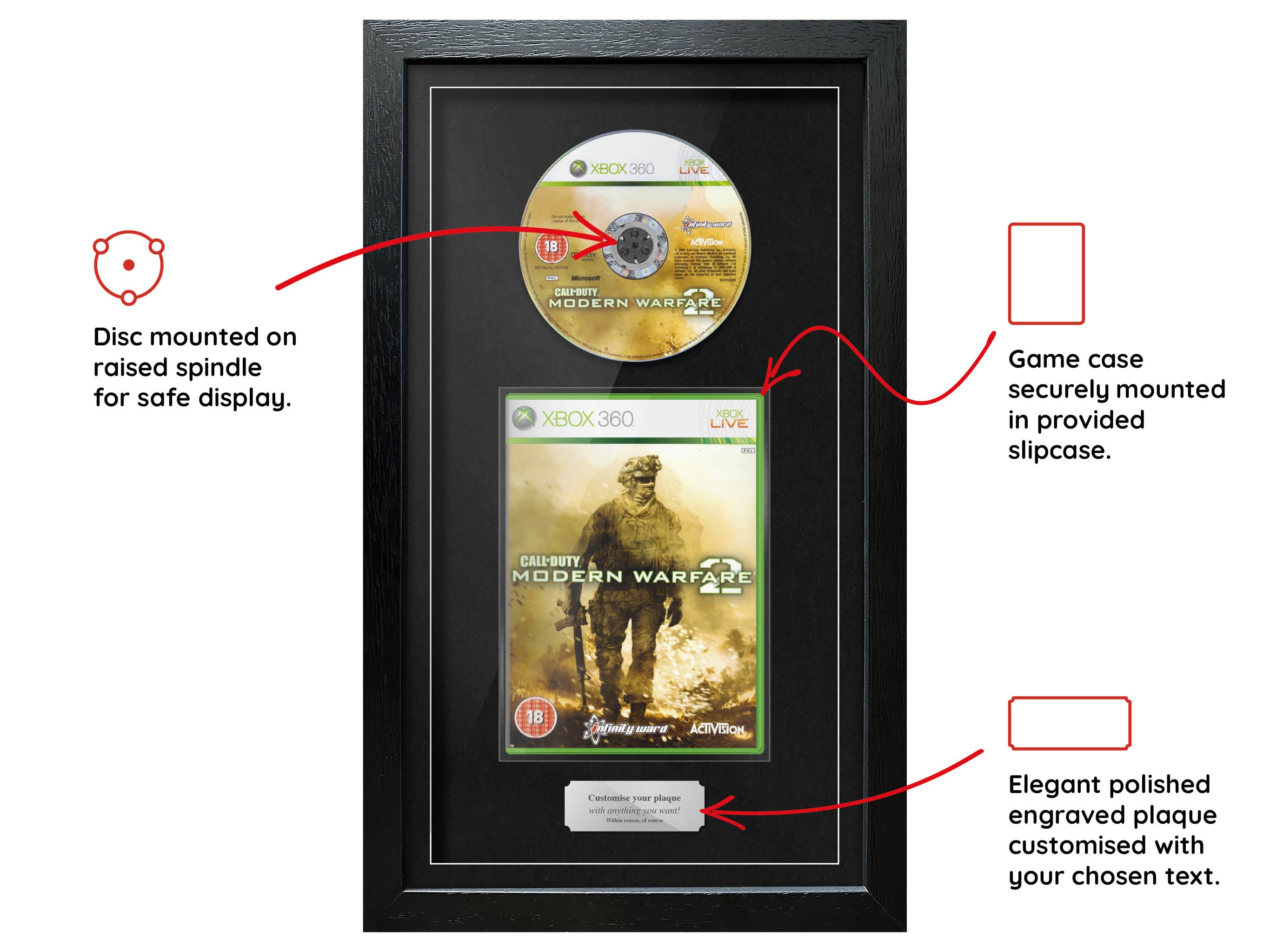 Call of Duty: Modern Warfare 2 (Xbox 360) Exhibition Range Framed Game - Frame-A-Game
