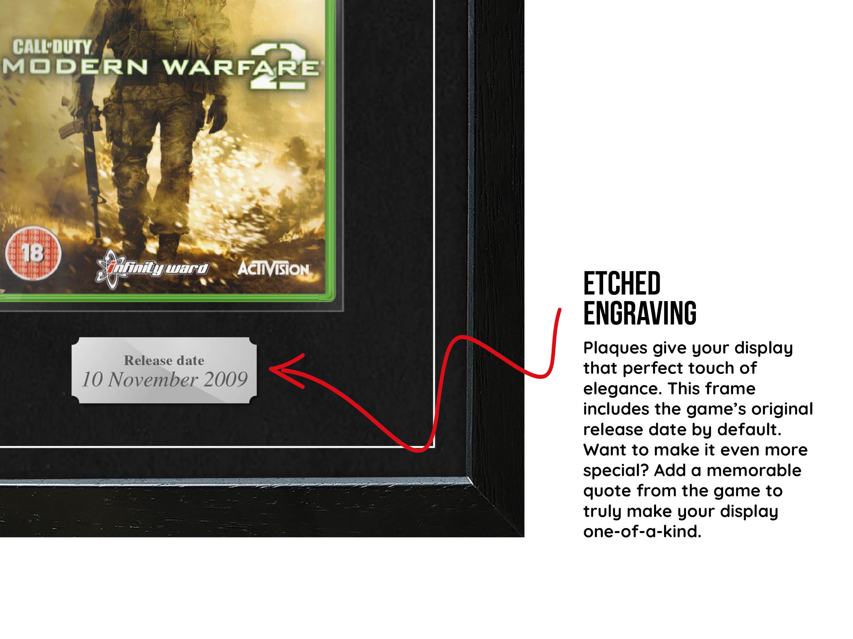 Call of Duty: Modern Warfare 2 (Xbox 360) Exhibition Range Framed Game - Frame-A-Game
