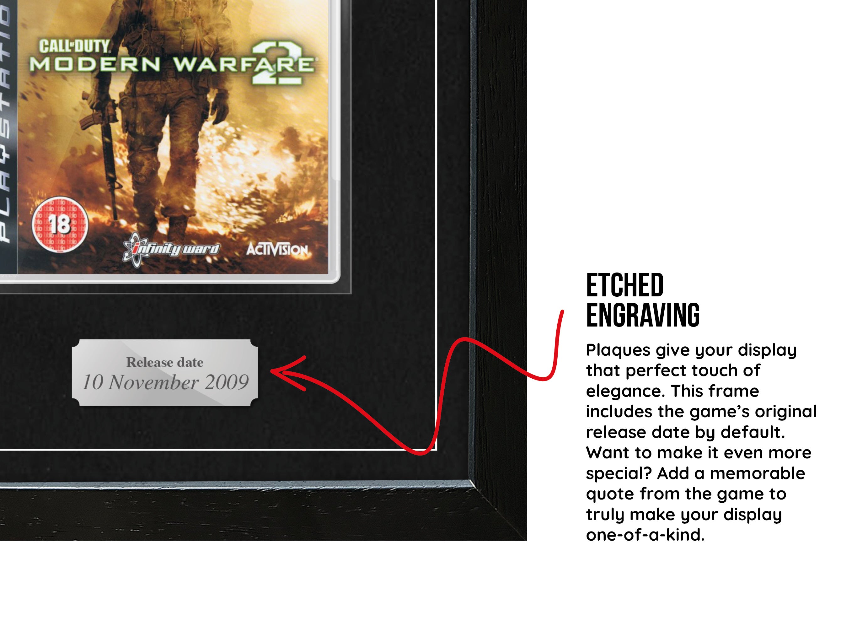 Call of Duty: Modern Warfare 2 (PS3) Exhibition Range Framed Game - Frame-A-Game